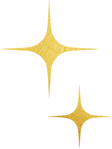 Sparkle Shine Diamond Two Buildable Gold Foil Holiday Elements